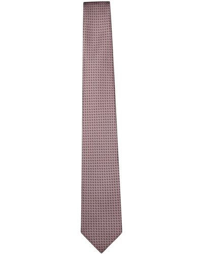 Brioni Geometric Tie - Purple