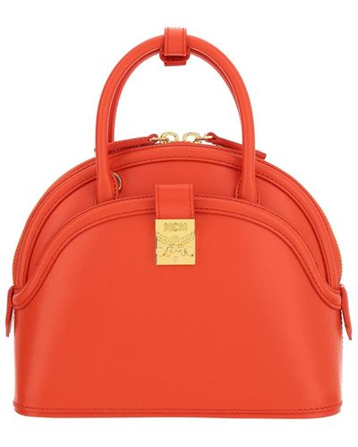MCM Mm6 Anna Tote Small Bag - Red