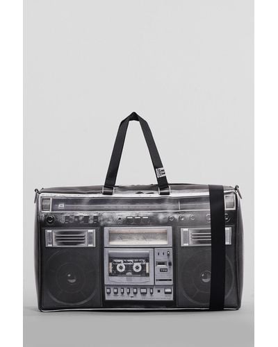 Maison Mihara Yasuhiro Shoulder Bag In Black Polyuretan - Grey
