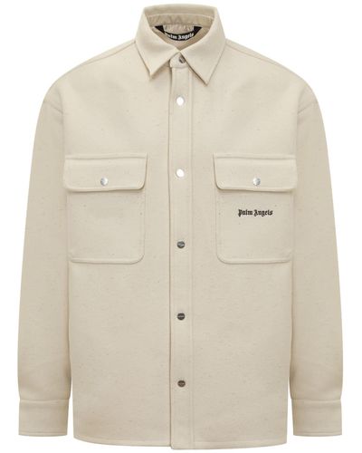 Palm Angels Shirt Jacket - White