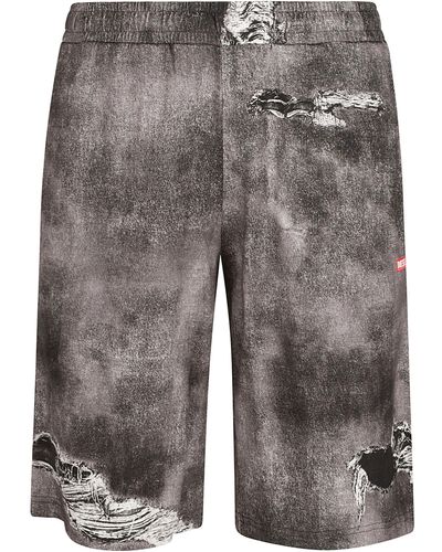 DIESEL Distressed Shorts - Grey