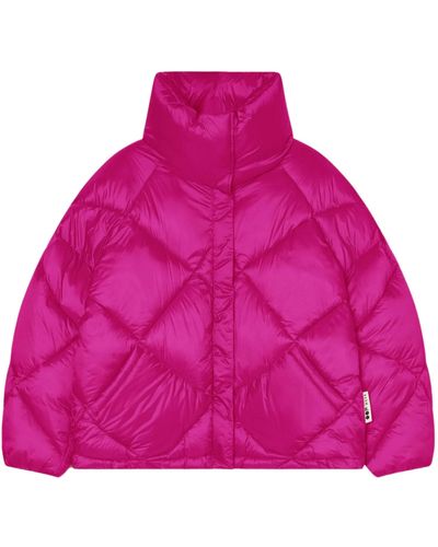 OOF WEAR Fuchsia Short Jacket Padded - Pink