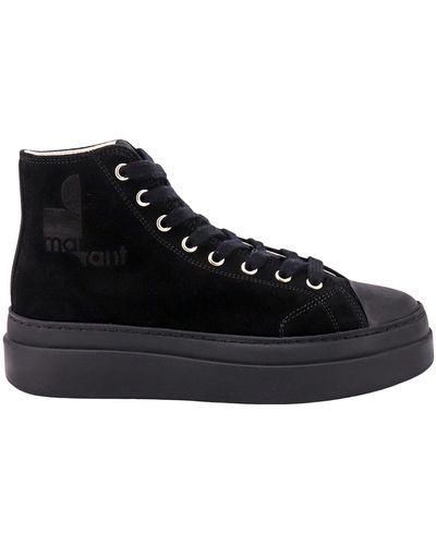 Isabel Marant High-top Round Toe Sneakers - Black