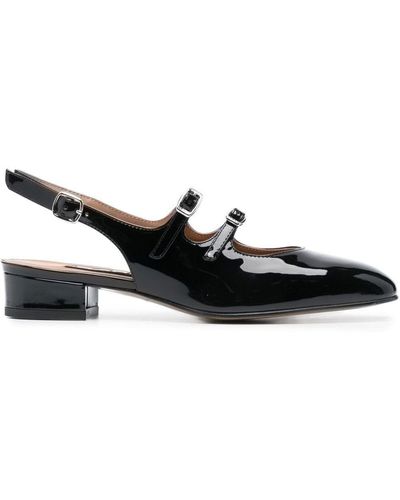 CAREL PARIS Patent Peche Leather Mary Jane Court Shoes - Black
