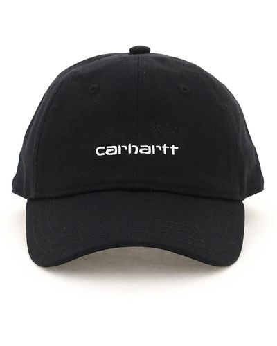 Carhartt Canvas Script Baseball Cap - Black