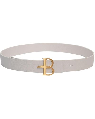 Ballantyne Belt With Logo - White