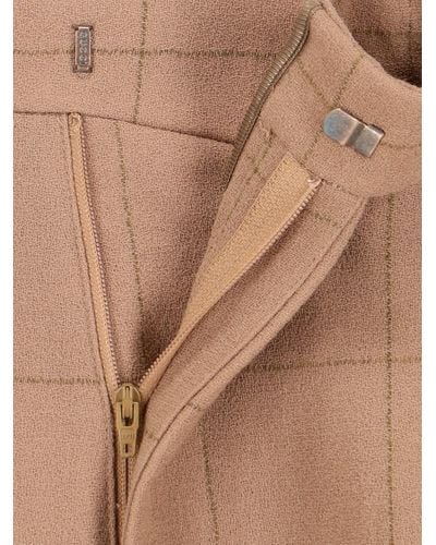 Gucci Straight Trousers - Natural