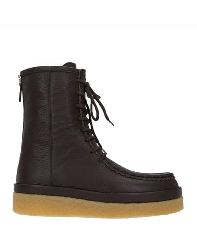 Chloé Leather Boots - Black