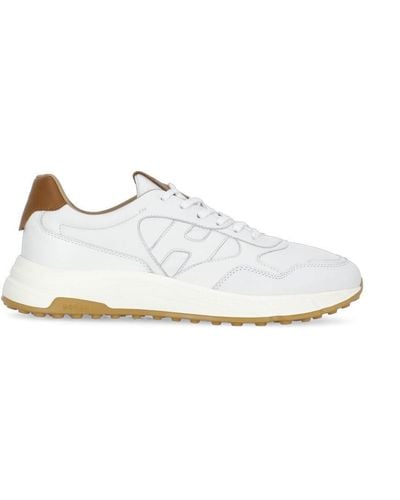 Hogan Hyperlight Leather Sneakers - White