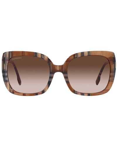 Burberry Be4323 Check Sunglasses - Multicolor