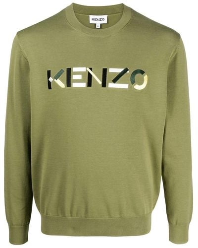 KENZO Logo Jumper - Green