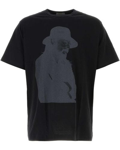 Yohji Yamamoto Cotton T-Shirt - Black