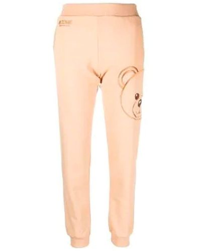 Moschino Underwear Cotton Jogging Trousers - Natural