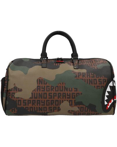 Sprayground Camo Infiniti Brown/Green Duffle Bag 910D4458 Shark Paris  Camouflage