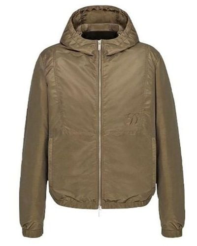 Dior X Kenny Scharf Embroidered Logo Hooded Jacket - Green
