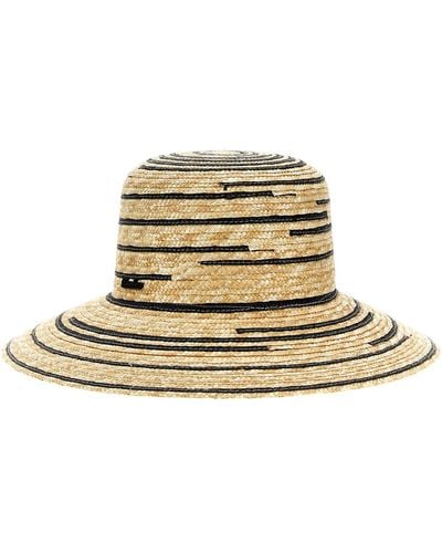 Borsalino Bicolor Straw Hat - Metallic