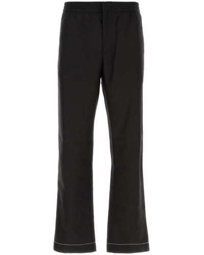 Prada Silk Pajama Pant - Black