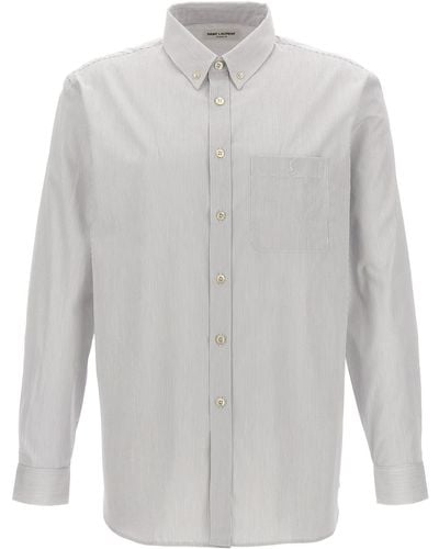 Saint Laurent Cassandre Shirt - Gray