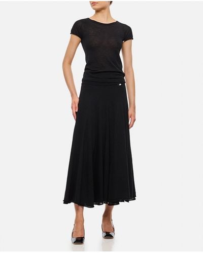 Extreme Cashmere Spin Cashmere Skirt - Black
