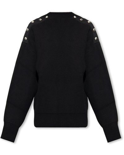 Ferragamo Jumper With Buttons - Black