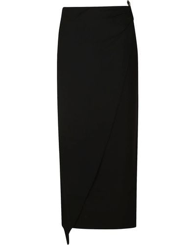 Gcds Hoop Long Skirt - Black