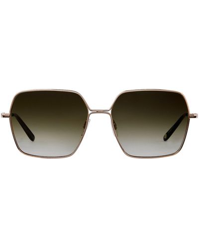 Garrett Leight Meadow Sun-Douglas Fir/ Gradient Sunglasses - Green