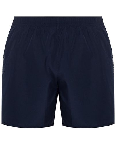 EA7 Swim Shorts With Logo - Blue