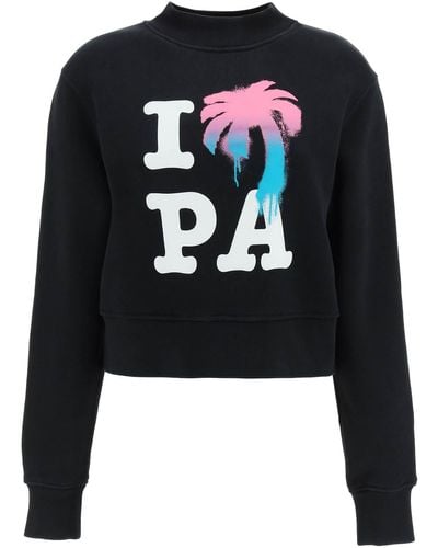 Palm Angels 'I Love Pa’ Sweatshirt - Black