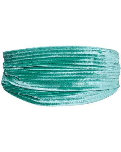 Pierre Louis Mascia Velvet Aqua- Belt - Green