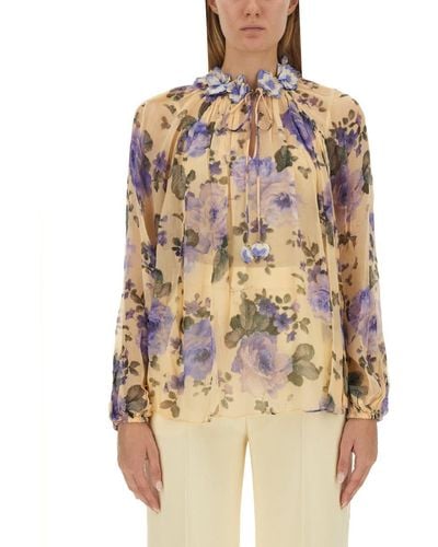 Zimmermann Blouse With Floral Print - Multicolor