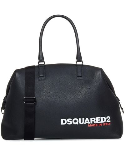 DSquared² Leather Holdall Bag - Blue