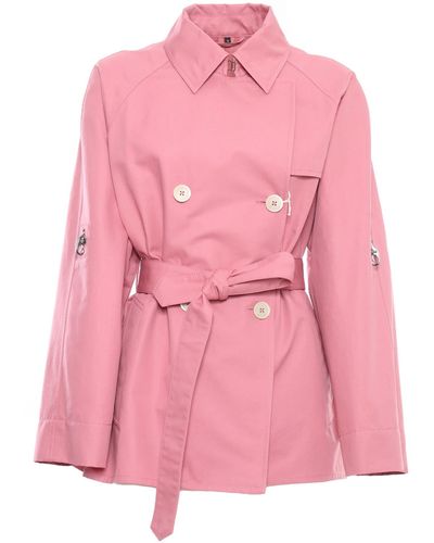 Fay Short Trench Coat - Pink