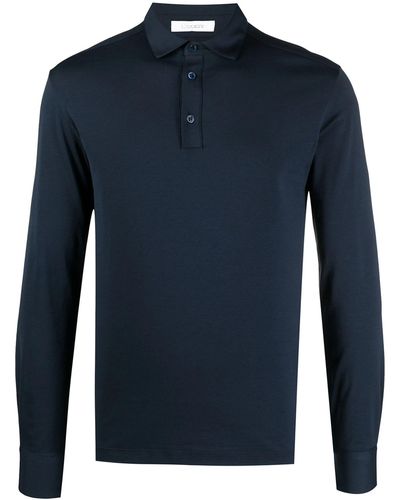 Cruciani Cotton Blend Polo Shirt - Blue