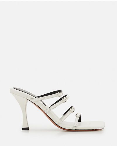 Proenza Schouler 95Mm Leather Sandals - White