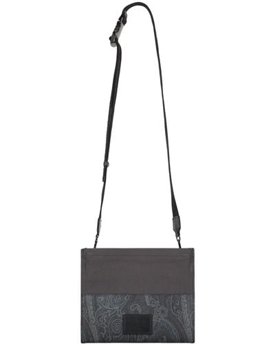 Etro Paisley Print Crossbody Bag - Black