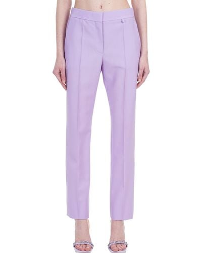 Givenchy Pants In Viola Wool - Purple