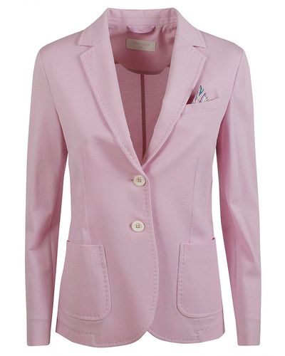 Circolo 1901 Single-Breasted Tailored Blazer - Pink