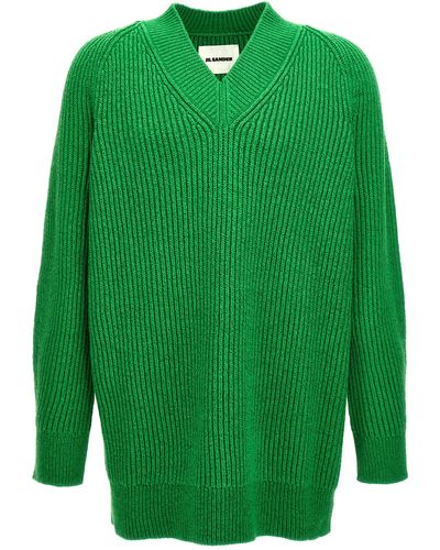 Jil Sander Oversized Sweater Sweater, Cardigans - Green