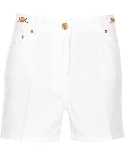 Versace Barocco Print Shorts - White