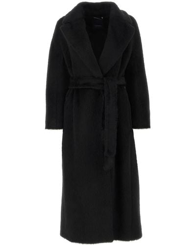 Max Mara Alpaca Blend Borbone Coat - Black