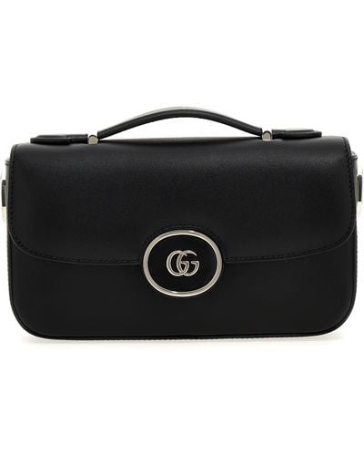 Gucci Petite Gg Mini Shoulder Bag - Black