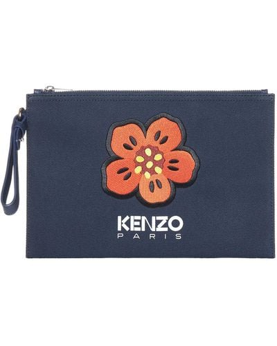 KENZO Boke Flower Clutch - Blue