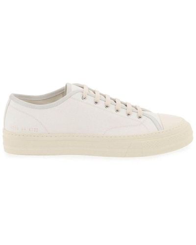 Common Projects Tournament Round Toe Trainers - Natural