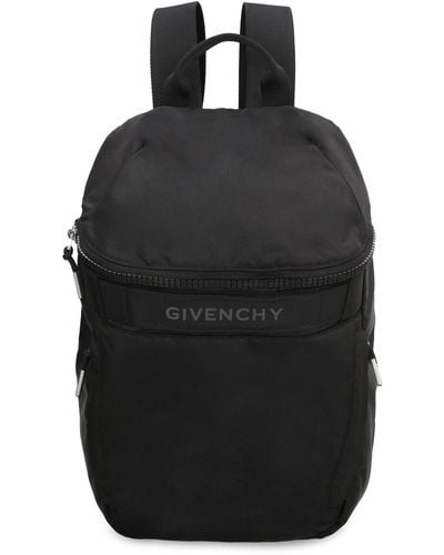 Givenchy G-trek Logo Detail Nylon Backpack - Black