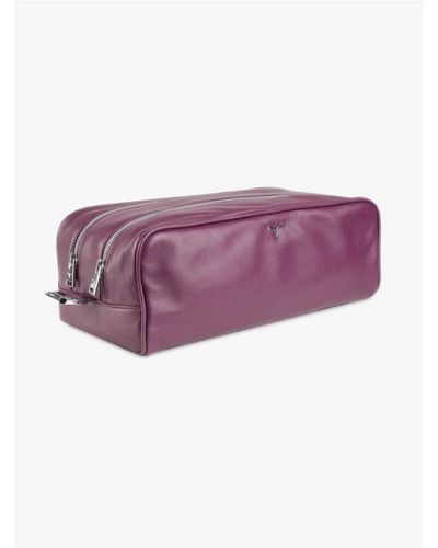 Larusmiani Wash Bag Tzar Luggage - Purple