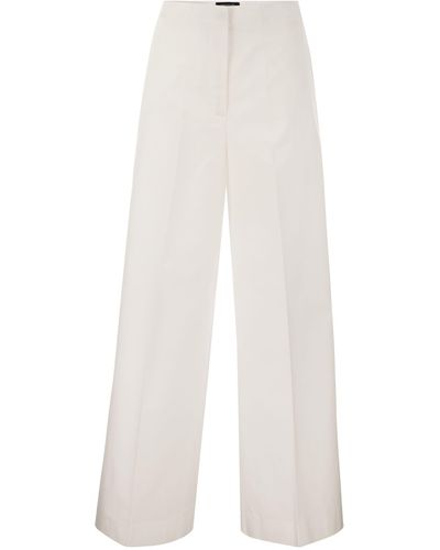 Fabiana Filippi Wide Cotton Pants - White