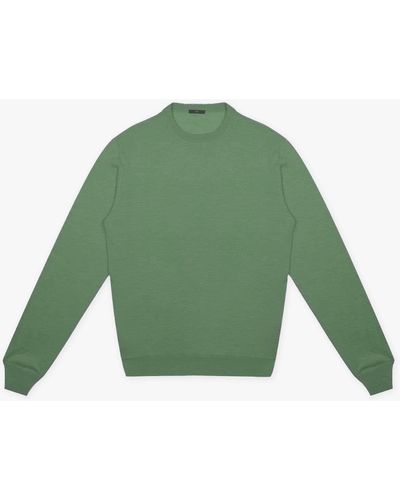 Larusmiani Cap Martin Crew Neck Sweater - Green
