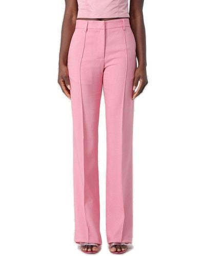 MSGM Straight-Leg Pleated Tailored Trousers - Pink