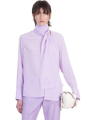 Givenchy Shirt In Silk - Purple