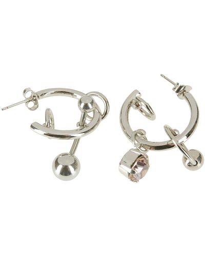Justine Clenquet Sally Earrings - White